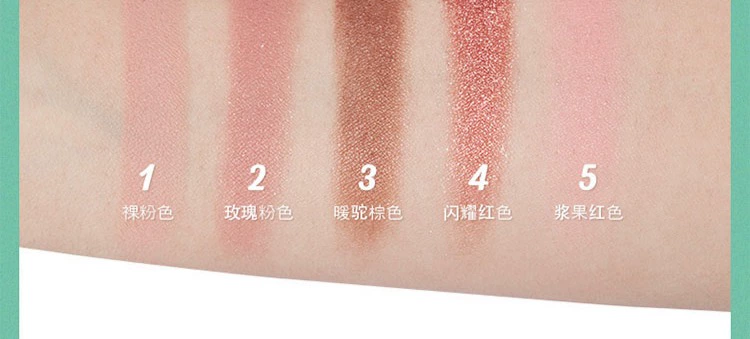 JOJO Variety Mini Eyeshadow Blush Set Box Nữ chính hãng Năm màu mơ ước Trang điểm cho người mới bắt đầu - Bóng mắt phấn mắt huda