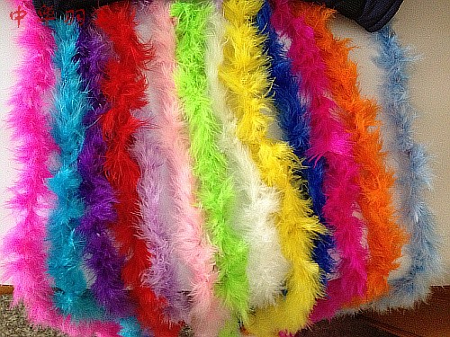 Flat Feather Brush Strip Flower Bound Bouquet Edge DIY Material Velvet Wedding Feather 2m