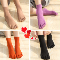 Womens socks five-finger socks womens cotton summer thin toe socks womens socks cute cotton