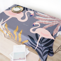 ins Nordic Net red modern simple flamingo living room table cloth tea table mat table cloth round table rectangular fabric