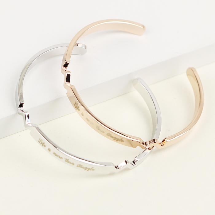 New Style Other Brand New In-Stock Glossy Personalized Inspirational Bracelet Simple Fashion Open-Ended Couple Bracelet Qixi Festival Jewelry New Style Other Brand New In-Stock Glossy Personalized Inspirational Bracelet Simple Fashion Open-Ended Couple Bracelet Qixi Festival Jewelry