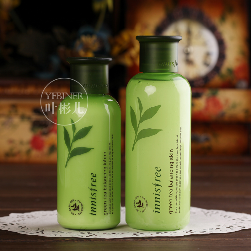 Innisfree悦诗风吟绿茶水乳套装混合肌肤滋养保湿补水 四季可用