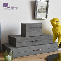 Modern Light Lavish Grey Cortex Superior First Accessories Box Containing Box Swing Piece Living Room Home-Like Panels Genguan Adornment