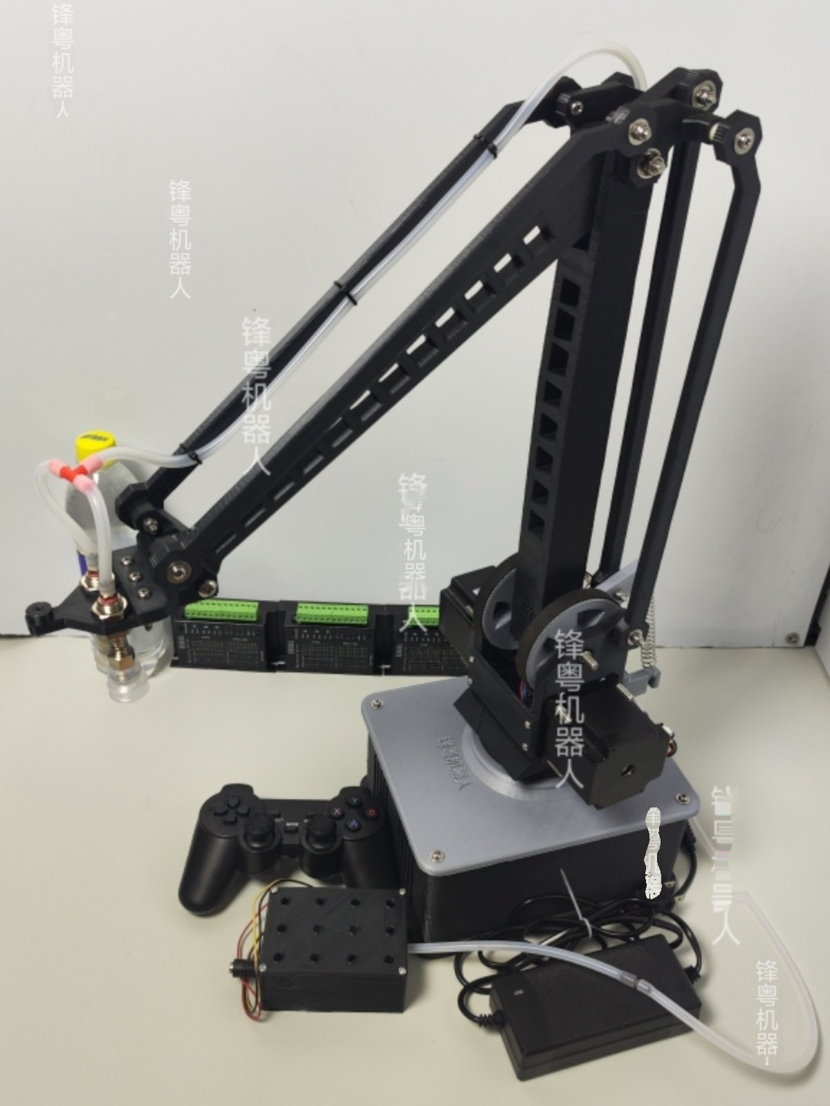 Stepper Motor Robotic Arm Small Ypro Version, Load 0.8Kg/Usb Serial Port/Ps2 Teaching/Visual/3D Printing