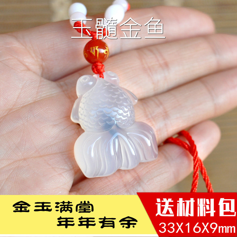 Jade Tire Hair Pendant Baby Souvenirs Custom Diy Necklace Pendant Newborn Baby Hair Products Guanyin Verkinfish