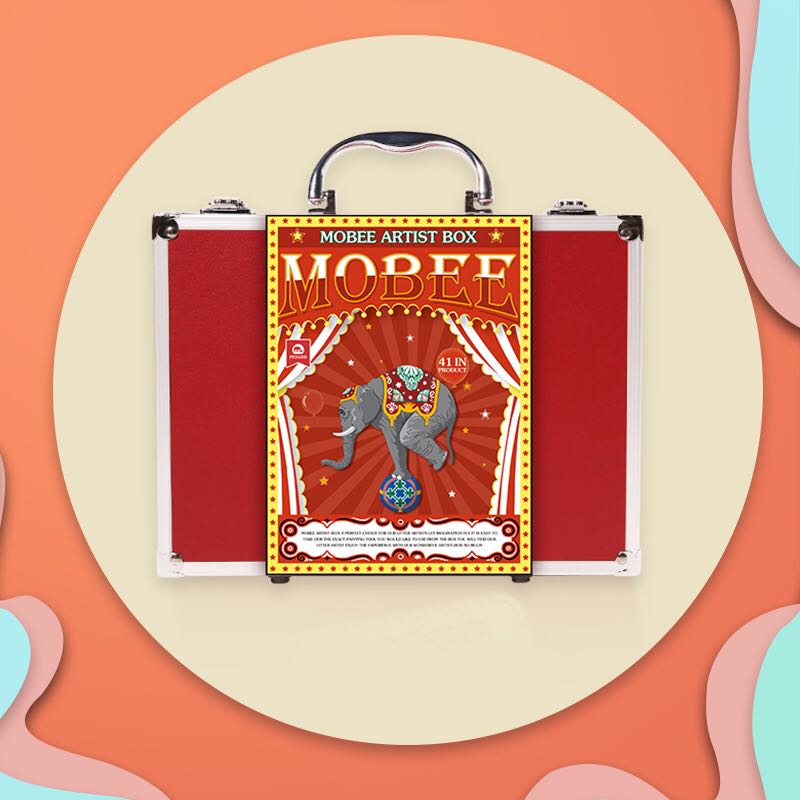 Mobee Children's Painting Set ToolsGift Box Kindergarten Color Primary Student Fine Art Watercolor Brussels Christmas