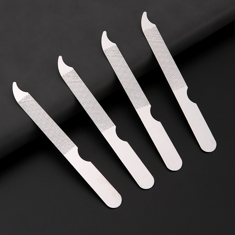 Nail File Polishing Strip Manicure Tool Stainless Steel Sanding Strip Foot Small Household File Manicure Tool Set