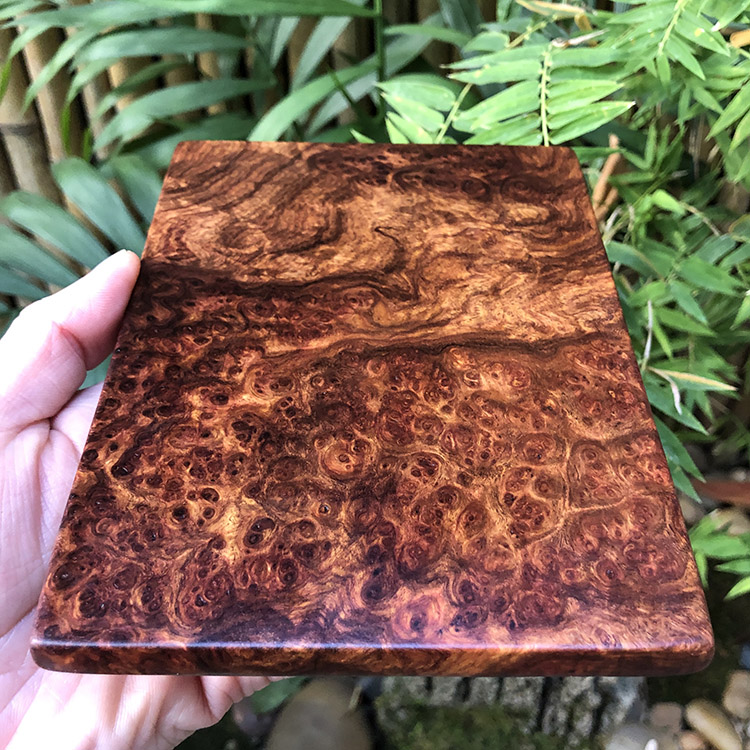 刺猬紫檀瘤树瘤老料花梨瘿木鬼脸纹葡萄纹手把件茶托壶垫杯垫瘤疤