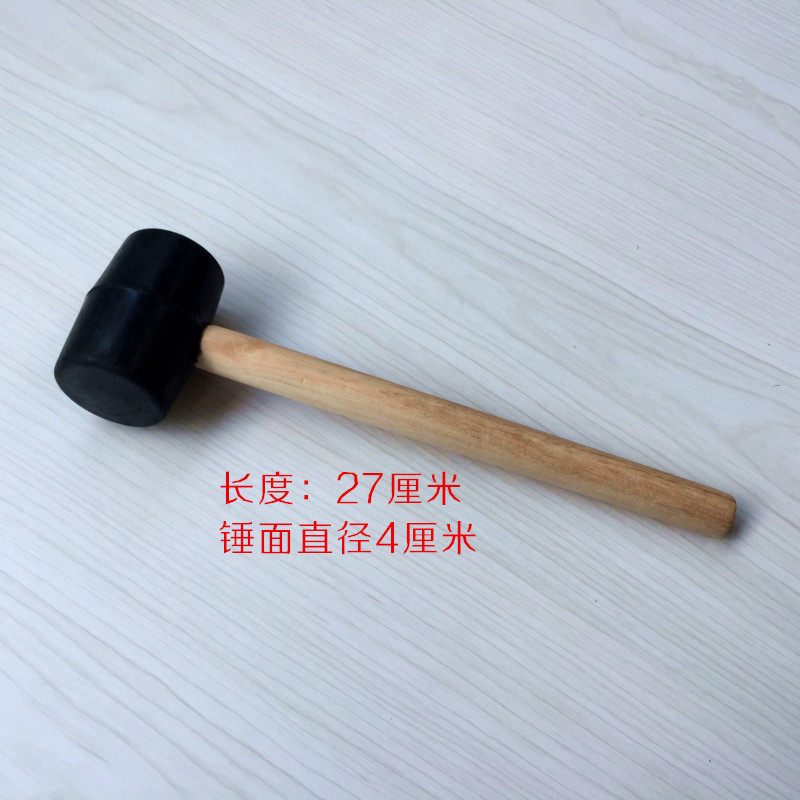 Handmade soap stamp wooden handle knock stamp rubber hammer will not rebound
