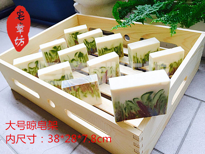 Large Handmade Soap Drying Soap Rack Pine Wood Storage Box Can Be Stacked