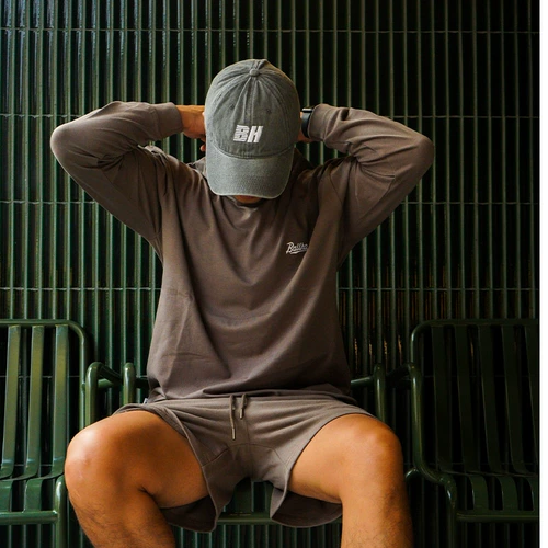 BALLHO Демисезонный спортивный лонгслив для спортзала, круглый воротник, впитывает пот и запах