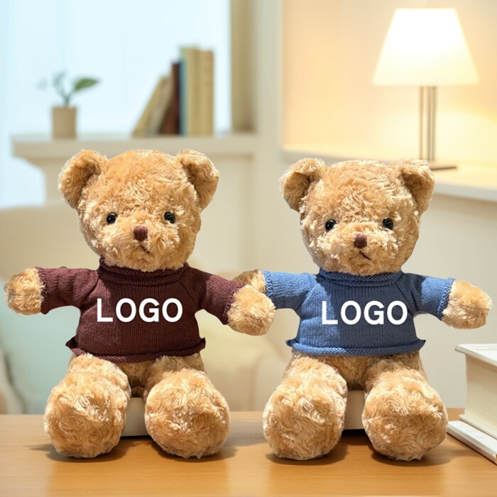 Creative Teddy Bear Plush Toy, Small Bear Doll, Hotel and Restaurant Decorations, Exhibition Gifts, Logo