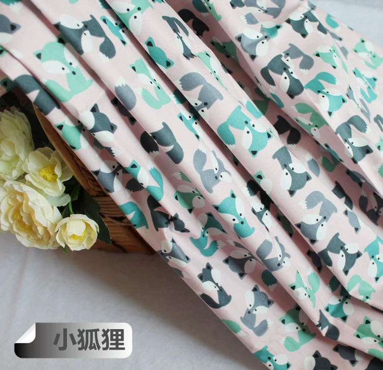 Cotton twill vải trẻ em tấm chăn chăn bộ đồ giường vải bé phim hoạt hình cotton quần áo vải hoa vải - Vải vải tự làm vải thô lụa