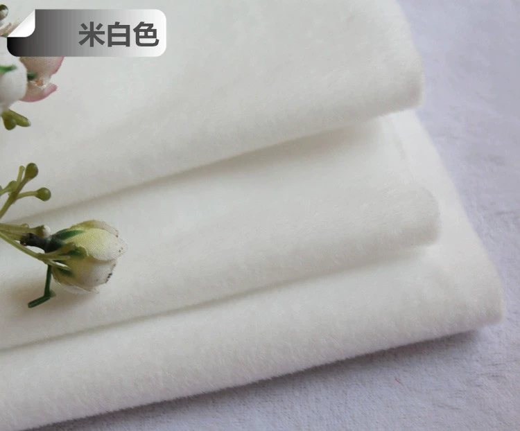 Siêu mềm nhung tinh thể hiển thị quầy vải flannel lông ngắn đồ chơi sang trọng sang trọng vải handmade quần áo Tự làm - Vải vải tự làm