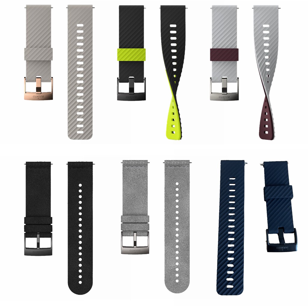 Songtuo SUUNTO 7 9 Sparta universal original assembly plant 24 mm silica gel ultra-fine fibre braided strap-Taobao