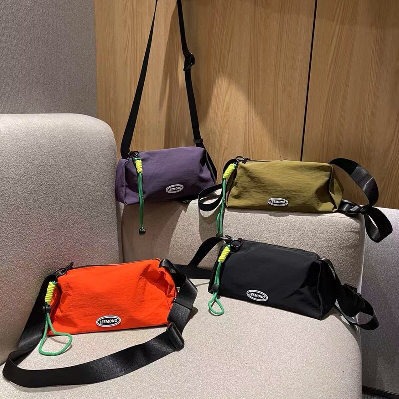 2026 Spring/Summer New Portable Lightweight Cycling Bag Simple Nylon Fabric Water-Repellent Casual Style Sports Crossbody Bag 2026 Spring/Summer New Portable Lightweight Cycling Bag Simple Nylon Fabric Water-Repellent Casual Style Sports Crossbody Bag