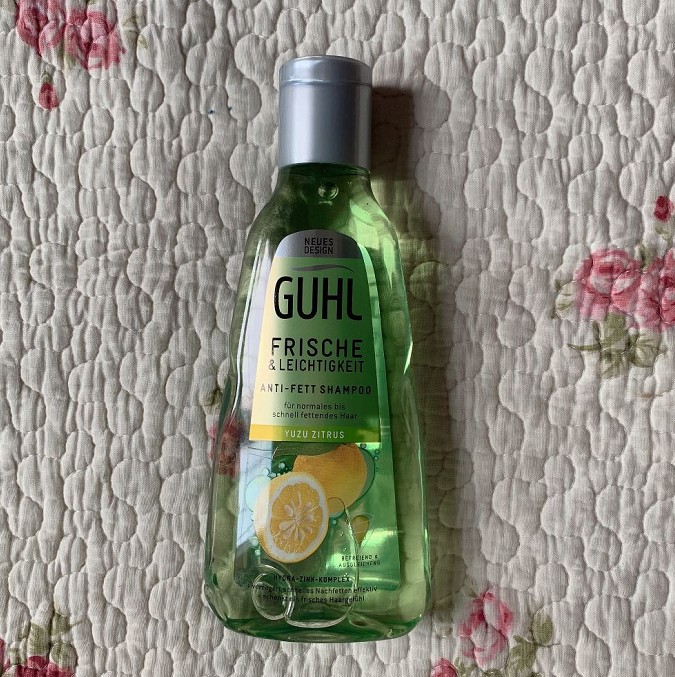 New version of German GUHL natural hot spring lemon fresh to oil moisturizing silicone-free shampoo 250ml