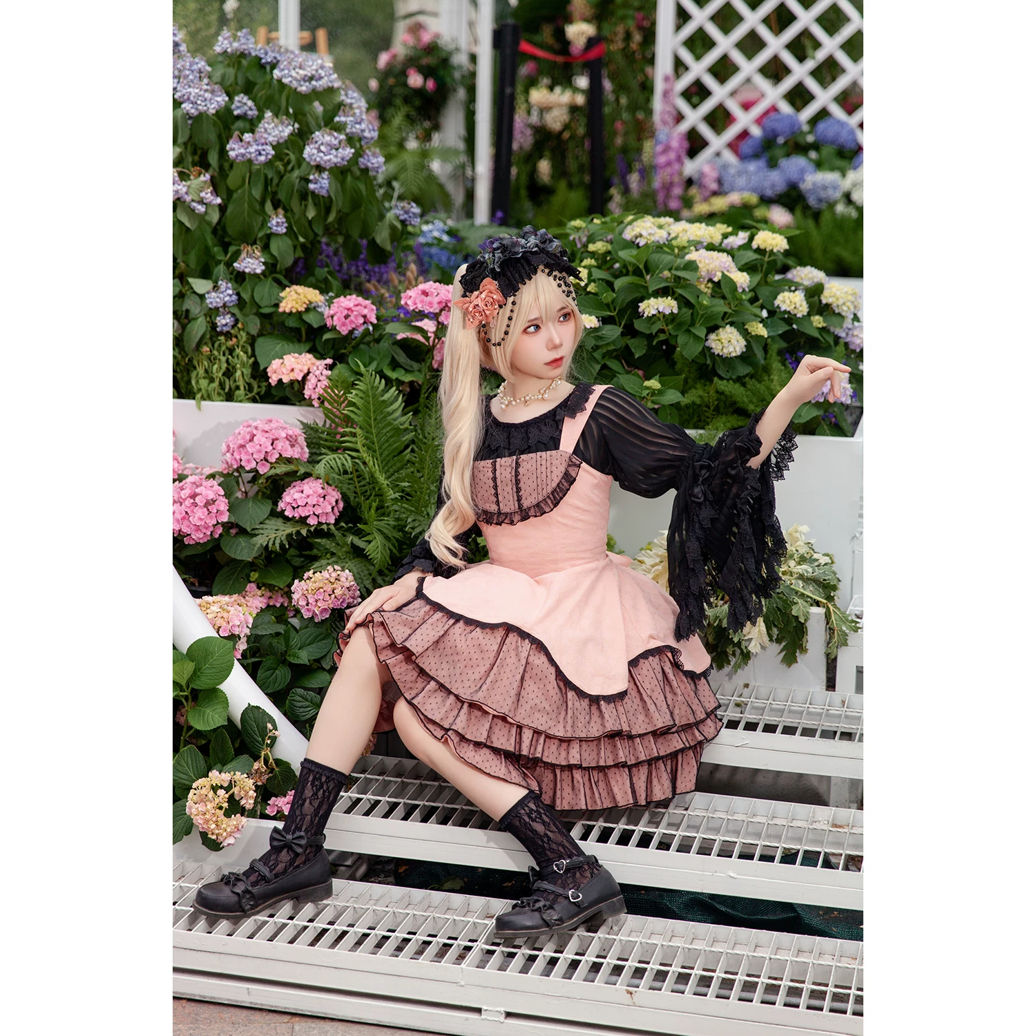 Костюм Autumn платье в стиле Lolita, slim fit, (Physicals)