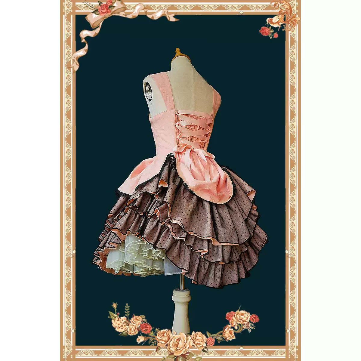 Костюм Autumn платье в стиле Lolita, slim fit, (Physicals)