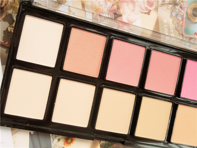 [Giải phóng mặt bằng hàng năm] Xuất khẩu Dubai Mexico USHAS 10 màu phấn má hồng có độ bóng cao - Blush / Cochineal má hồng