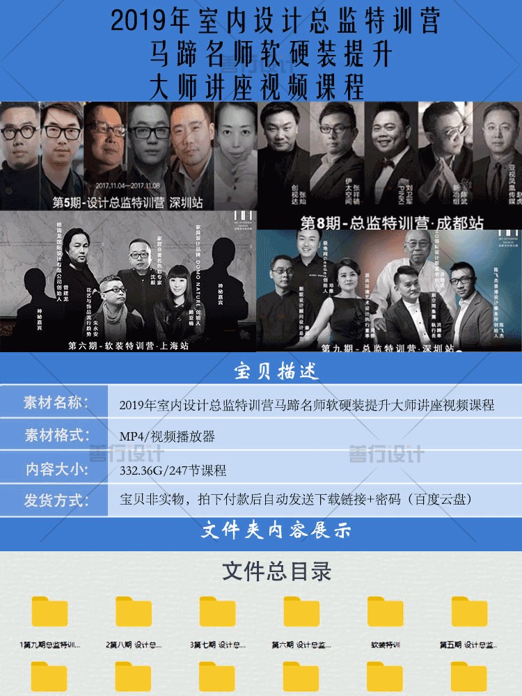 T2154 2019年室内设计总监特训营名师软硬装空间提升大师讲...-2