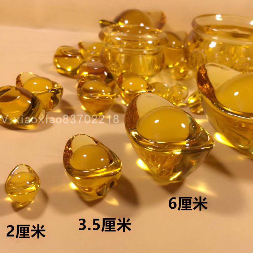 Thai Buddhist Supplies Yuanbao Crystal Cloud Treasure Day into the Bucket Golden Trumpet Big Swing Piece with incense for incense