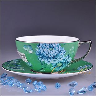 Wedgwood Porcelain British Art Green Series Peacock Green Tea Cup Special Price Spot-Taobao