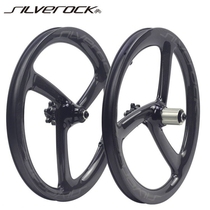 SILVEROCK CARBON FIBER THREE-KNIFE DISC BRAKE WHEEL SET 349406451 WHEEL FOLDING ROAD BIKE WHEELS