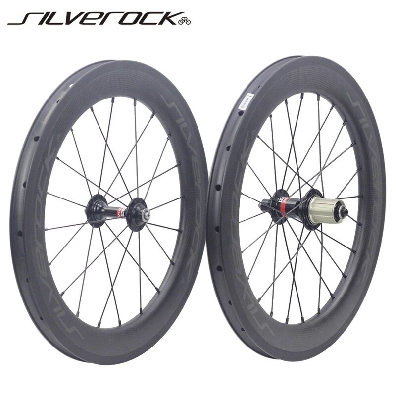 SILVEROCK SR50 carbon fiber 20 inch small wheel diameter 451 406 Kuyu V brake wheel set folding car 8-11 speed