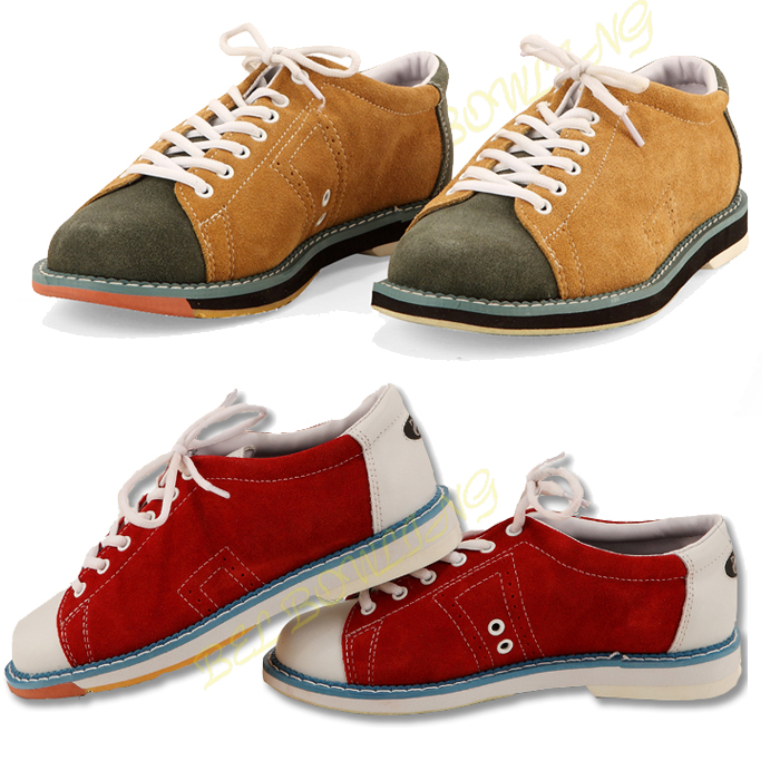 Bowling Supplies Anti-fur Fabric genuine leather bowling shoes men's women's models