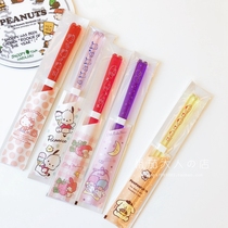 Spot Japan back to Three Lull Kitty with her friends Cartoon Transparent Resin Chopsticks Cutlery