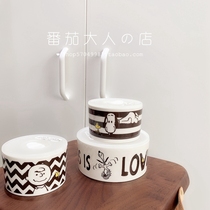 Spot Japan back to Shnuby qualified ceramic food preservation pot freshness utensil set of 3 entry