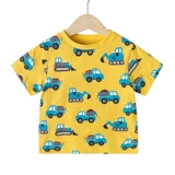 Футболка с коротким рукавом для мальчиков, детская летняя тонкая летняя одежда, детская одежда, 1 лет