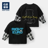 Приятный телу лонгслив для мальчиков, детское термобелье, детская одежда, 1 лет, осенний