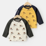 Футболка для мальчиков, осенняя утепленный лонгслив, детское термобелье, коллекция 2023, детская одежда