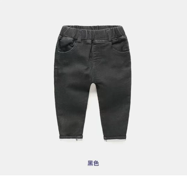 Quần jeans bé trai đan quần dài 2019 xuân mới xuân hè mặc trẻ em trẻ em bé thủy triều U7295