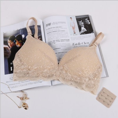 lụa mới lụa thép miễn mỏng bra cup mỏng nhỏ áo ngực lụa phụ nữ đồ lót lụa sexy thoải mái áo ngực.