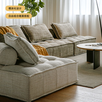 Nordic Cloth Art Single Sofa Tofu Block Expression Slob tatami Piedmont Tetris Sofa Composition Module