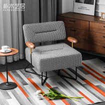Nordic Gig Bird G Single Sofa Chair Designer Living-room Casual Chair Sub Retro Light Lavish Chair Square Sugar Chair Fabric