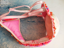 D100 bra cup made with mens and womens menstrual belt riding cloth front small nest cotton-filled sexy underwear