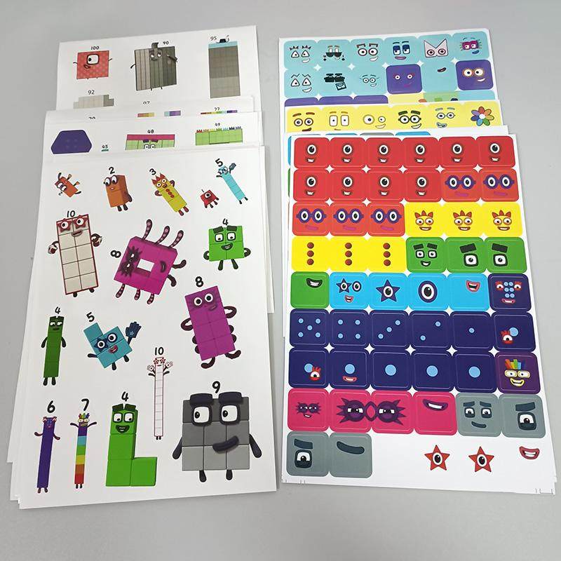 Numberblocks emoticon stickers make your chats full of fun and creativity!