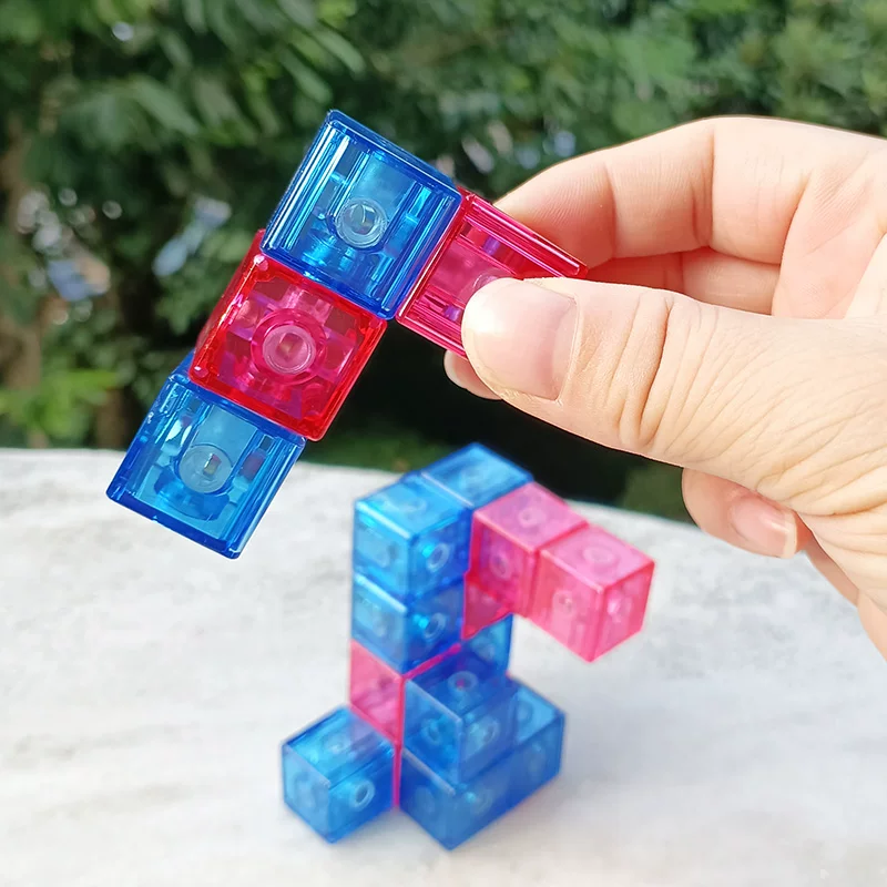 Magnetic cube, intellectual teaching aids for teaching maths, training