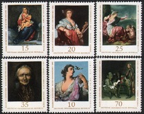 Good 133 Brand New Stamp East Germany 1976 Dresden Art Museum famous painting naked woman (6 complete)