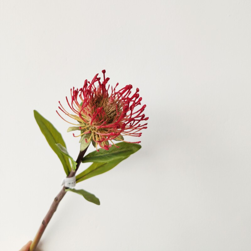 Simulation flower yellow needle cushion flower home model room decoration florist flower material landscaping photography props