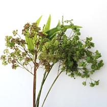 Emulated berries green plant Clove Bean Small Berries home Soft Wedding Decorations