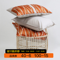 Nordic cushion ins wind living room sofa pillow rectangular American pillow core light luxury bedside office waist pillow