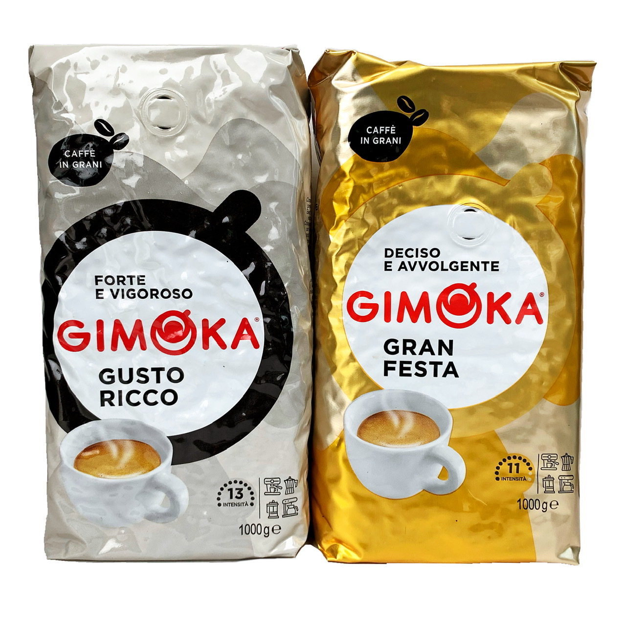 Italian Imports GIMOKA RICCO Italian Espresso Condensed coffee bean 1kg now grinding ORO gold