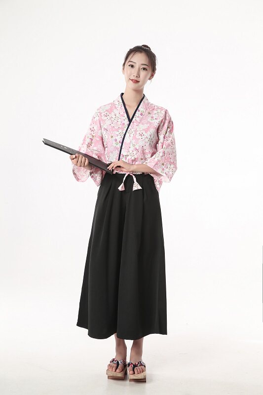 🌸日料店女工作装迎宾服:樱花下的优雅侍者🌸-工作服-淘宝百科网