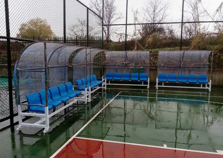 Аксессуары для арбитров 足球防护棚 替补席观众球员凳子 休息椅教练队员遮阳棚足球场看台 OTHER