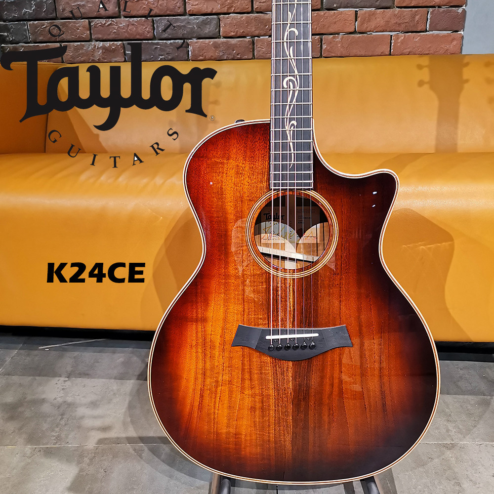Taylor Taylor K24CE-ES2 Full Single Electric Box Acoustic Guitar Acoustic Guitar